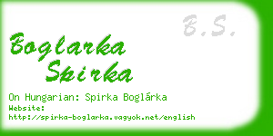 boglarka spirka business card